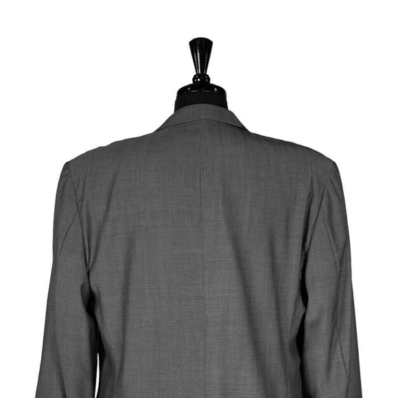 Hugo Boss Mens Blazer Gray 100% Wool 3 Button Lined Suit Jacket Sport Coat 42R - Picture 7 of 8